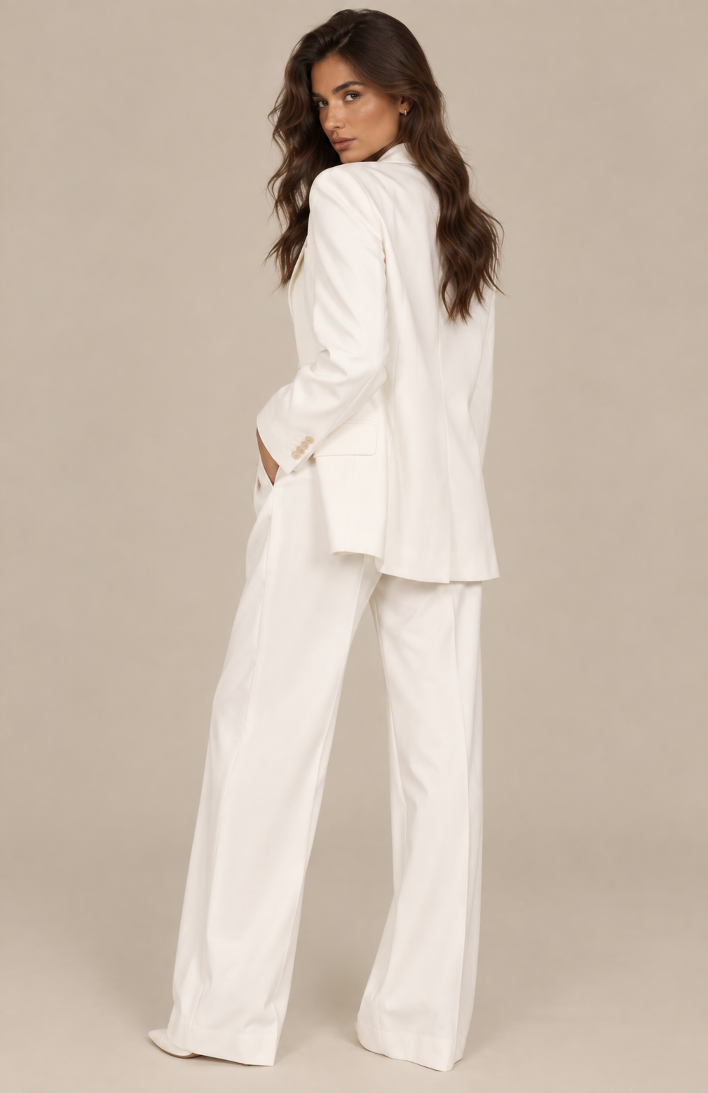 Boss Lady - Ensemble blazer blanc