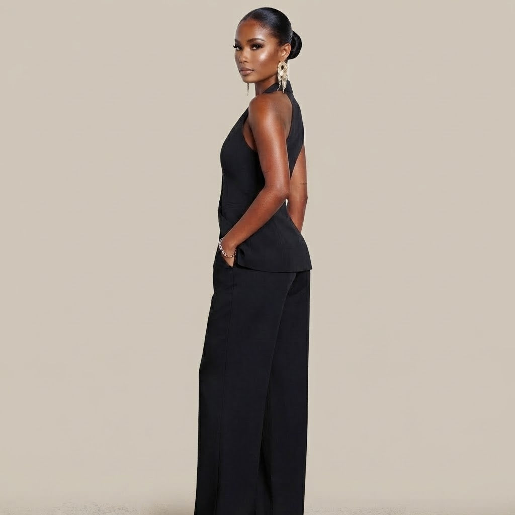 Olivia - Ensemble tailleur chic noir