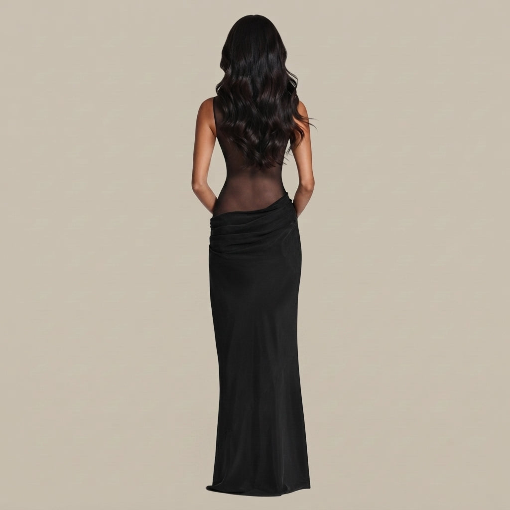 Grace - Robe longue noire