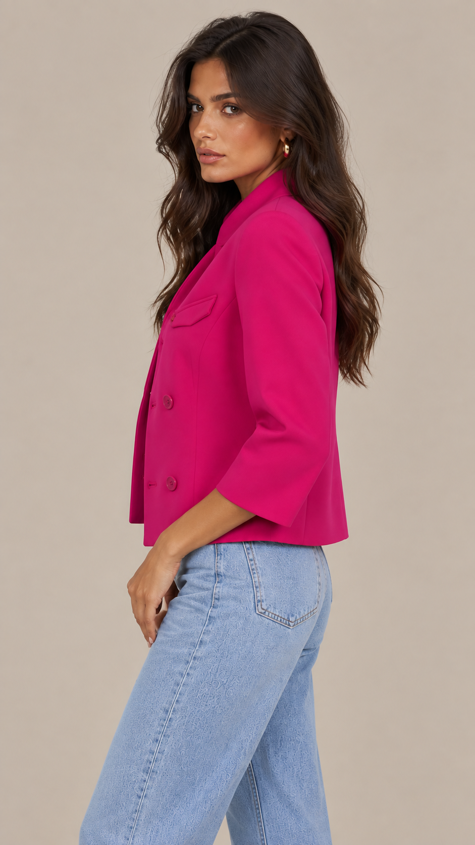 BLAZER EMMA - FRAMBOISE