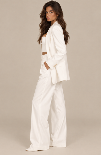 Boss Lady - Ensemble blazer blanc