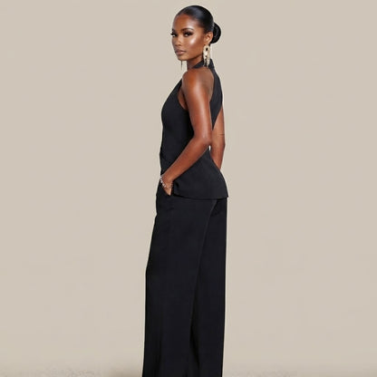Olivia - Ensemble tailleur chic noir