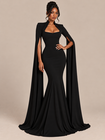 Ariel - Robe de soirée sirène style cape