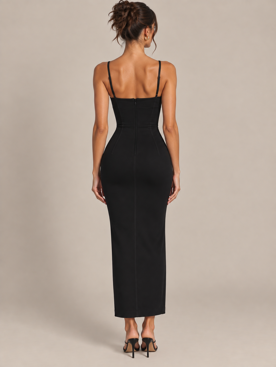 Chloé - Robe de soirée bustier noire