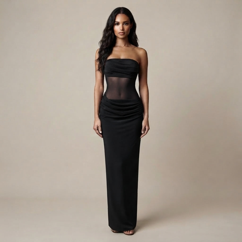 Grace - Robe longue noire