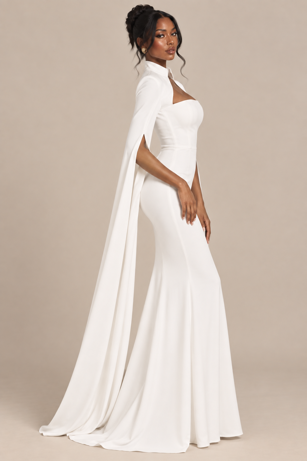 Ariel - Robe de soirée sirène style cape