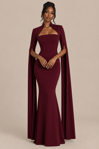 Ariel - Robe de soirée sirène style cape