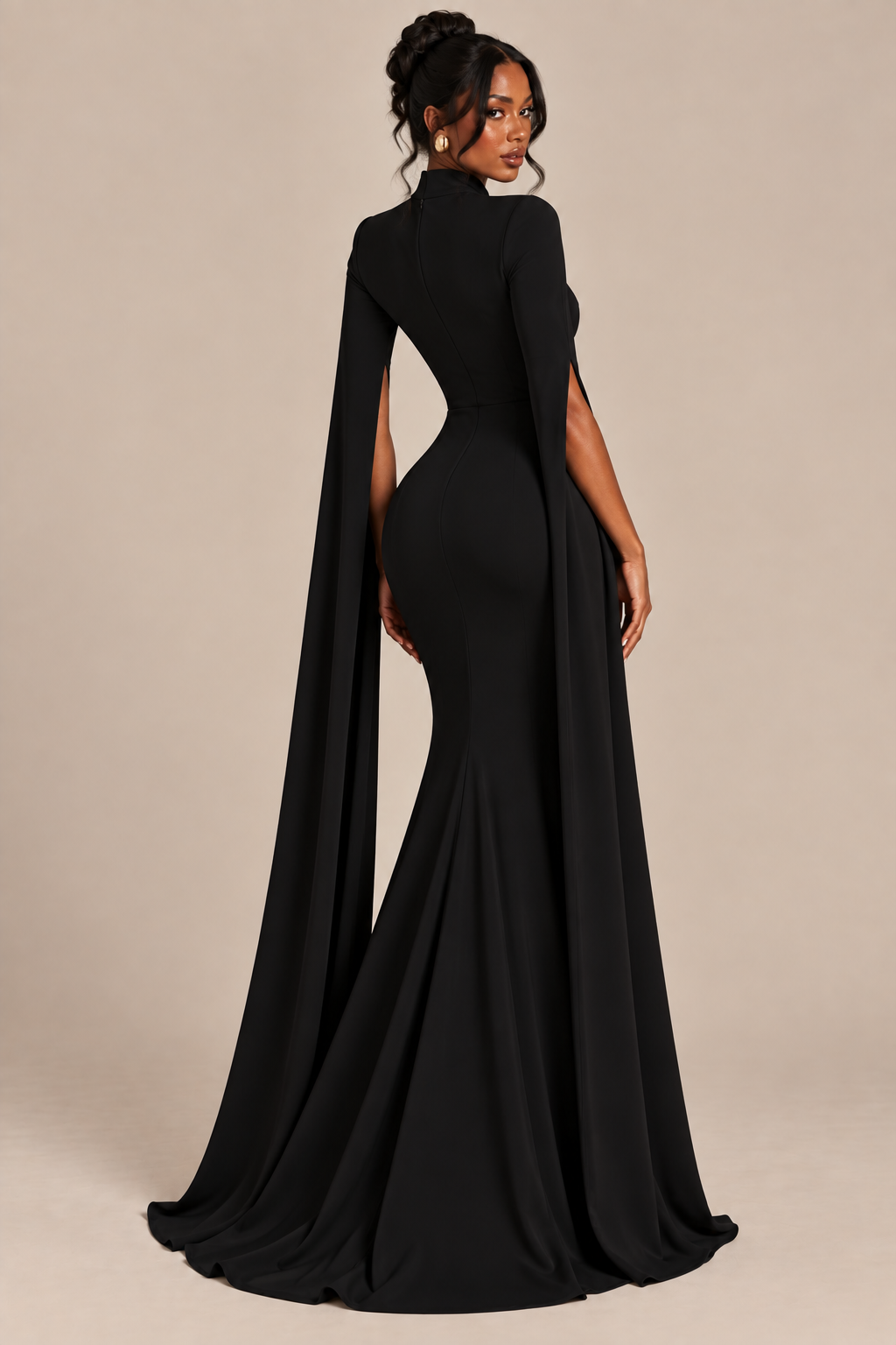 Ariel - Robe de soirée sirène style cape