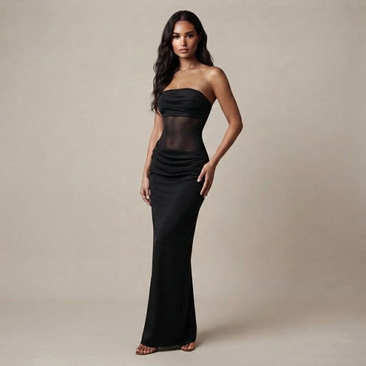 Grace - Robe longue noire