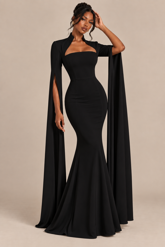 Ariel - Robe de soirée sirène style cape